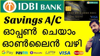 muniyoor mtechtravel How to Open IDBI Bank Savings Account Online  IDBI Bank Malayalam [upl. by Kenny]