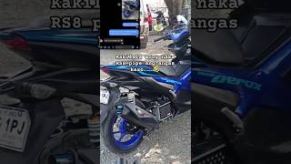 RS8 Pipe Sibak ata ang ipon 🤣motovlog shorts rs8 Aeroxpipe [upl. by Ovatsug250]