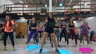 POLLERA COLORA Coreografia Cumbia DANCEfitZumba [upl. by Arabel284]