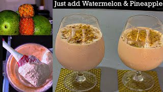 EASIEST WAY TO MAKE WATERMELON SORBET  HEALTHY DESSERT [upl. by Ardnuassak]