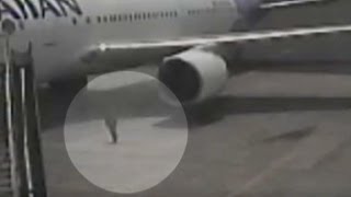 Watch teen stowaway exit wheel well of plane [upl. by Wack]