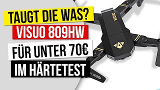 Drohne unter 100 Euro im DrohnenTest Visuo Drohne XS809HW im Härtetest [upl. by Sylvester]