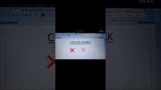 cross symbol ❌ in Ms word [upl. by Balcer]