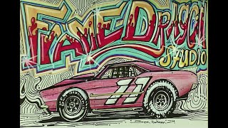 quotDrawing a Cartoon Super Stock Race Car with Cool Hand Letteringquot [upl. by Yngiram]