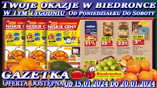 𝐁𝐈𝐄𝐃𝐑𝐎𝐍𝐊𝐀🐞Nowa Gazetka Promocyjna Od poniedziałku 15012024 W Tym Tygodniu Twoje Okazje w Biedronce [upl. by Yrellav830]