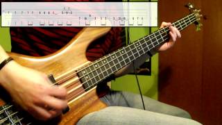 Nirvana  Lounge Act Bass Cover Play Along Tabs In Video [upl. by Sirrap]