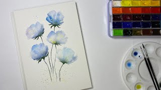 Watercolor  Botanical drawing  Art for Rest  Акварель [upl. by Fleta]