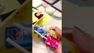 ASMR MOO POP assorted flavours asmrcandy satisfying shorts [upl. by Aleicarg]