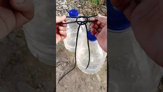 Famous Double sling bottle knotcamping knotting diy shorts [upl. by Shenan]