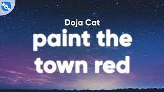 Doja Cat  Paint The Town Red Clean  Lyrics [upl. by Goody]