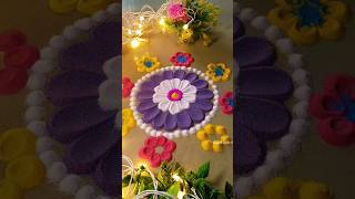 Diwali rangoli आसानी से बनने वाली दिवाली रंगोली festival rangoli shorts art asmr ytshorts [upl. by Rehptsirhc]