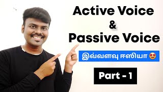 Part 1  Active voice and Passive voice  English Grammar  Spoken English in Tamil [upl. by Alexandria]