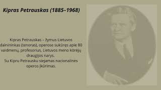 Kipras Petrauskas 1885–1968 [upl. by Krischer]