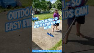 Easy to use Outdoor Broom kids cleaningsupplies norwex easycleaningtips outdoorlife outside [upl. by Etti]