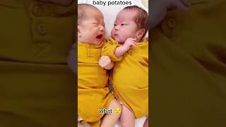 Cute Baby twins crying 🥹🤭 shortsfeed shorts trending baby cute [upl. by Animlehliw]