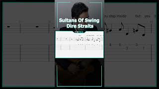 How To Play Sultans of Swing Dire Straits Guitar Tutorial TAB EASY [upl. by Ahsiuqal]