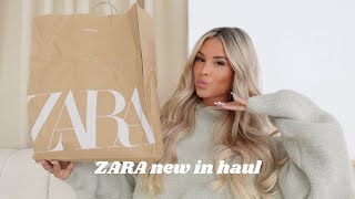 ZARA new in haul  spring outfits and holiday inspo [upl. by O'Meara]