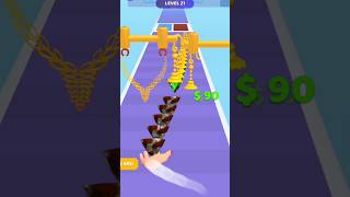 Gem Stack level  21 Making Dimond Necklace shortvideo ytshorts games shorts [upl. by Ociram936]