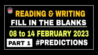 PTE READING AND WRITING FILL IN THE BLANKS  V2 PTE  14 TO 21 FEBRUARY 2023 PREDICTIONS [upl. by Werdma792]