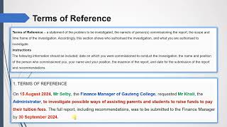 2024 S2 ENN1504 ASSIGNMENT 2 LESSON 2 INVESTIGATIVE REPORT [upl. by Ivey501]