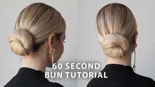 60 Second Updo Tutorial ❤️ [upl. by Yekcor]