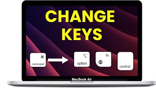 How to Change Command Key to Control on MacBook Air and Pro Change the Keyboard Functionality [upl. by Fritzie]