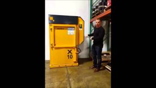 Bramidan X10hd used baler 110 volt power pack [upl. by Gnov]