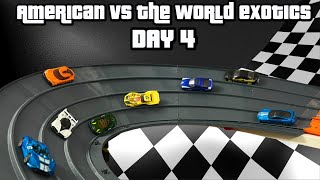 DIECAST CARS RACING TOURNAMENT  AMERICAN VS WORLD EXOTIC CARS 4 [upl. by Loar]