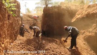 Musenje aquamarine mine Eastern Zambia [upl. by Mordy]