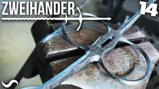 MAKING A ZWEIHANDER SWORD Part 14 [upl. by Atirehgram]