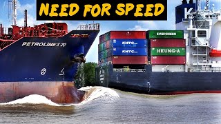 The MOST THRILLING Ship Overtaking Experience Ever shipspotting ship [upl. by Tamah]