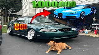 How to drop V6 New Edge Mustang transmission and replace the torque converter [upl. by Boaten]