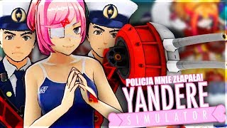 POLICJA W SZKOLE 👮  Yandere Simulator 45 🔴 [upl. by Solly]