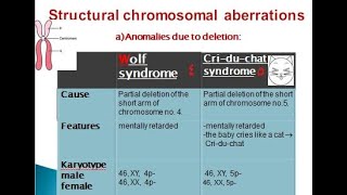 chromosomal anomalies 2021 [upl. by Anaeerb110]