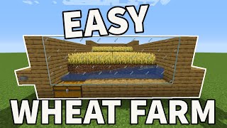 EASY Wheat Farm Minecraft Bedrock MCPEXboxPS4SwitchPC [upl. by Doone]