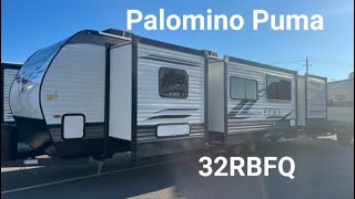 2022 Palomino Puma 32RBFQ [upl. by Elyc]