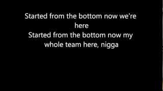 Started From The Bottom  Drake LYRICS [upl. by Sirtaeb54]