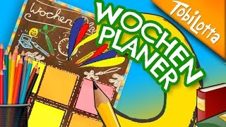 Wochenplaner DIY  Zuschauer Idee  Wochenplaner gestalten  Wochenplaner basteln  Tobilotta 97 [upl. by Esten]