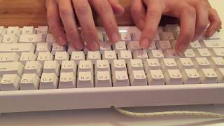 DREVO Gramr 84 Key Backlit brown switches typing sound test [upl. by Ciredor835]