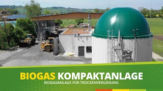 BIOGASANLAGE KOMPAKT für Festmist Stroh Grüngut Bioabfall [upl. by Nitnelav753]