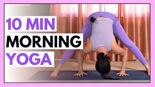 10 min Morning Yoga Stretch for an ENERGY BOOST [upl. by Hairam41]