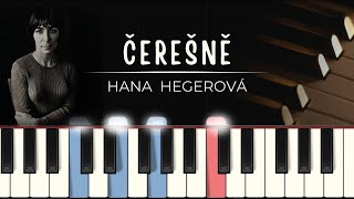 Čerešne Hana Hegerová  MIDI  tutoriál  noty pro klavír [upl. by Hnim]