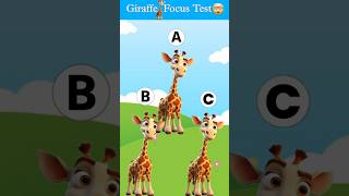 focus test for genius 🧠🦒cartoon​ focustest​ braintest [upl. by Pisano]