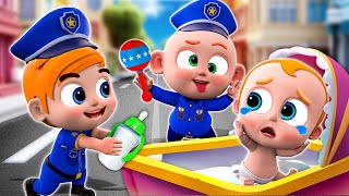 Police Takes Care of a Baby👮🚔  Police Baby Care Song and More Nursery Rhymes amp Kids Songs [upl. by Annoit740]