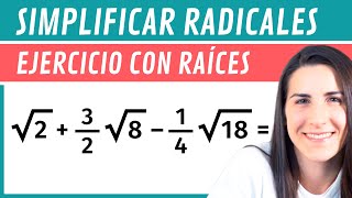 SIMPLIFICAR RAÍCES ✅ Ejercicio con Radicales [upl. by Odille]