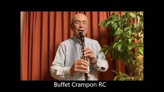 Buffet Crampon VS MORESKY Comparison of clarinet tones R13～RC～MORESKY Grenadilla～Redwoodクラリネット吹き比べ [upl. by Atiuqel]