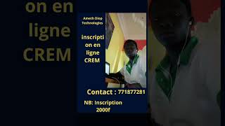 Inscription en ligne Concours CREM [upl. by Aicenaj]