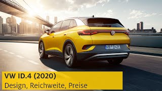 VW ID4 2020 Design Reichweite Preise  ADAC [upl. by Sims]