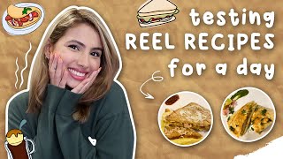 Testing Reel Recipes for a Day  Aashna Hegde [upl. by Berne]