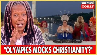 The View Paris Olympics Mocks Christianity Whoopi Goldberg Defense This [upl. by Emerej]